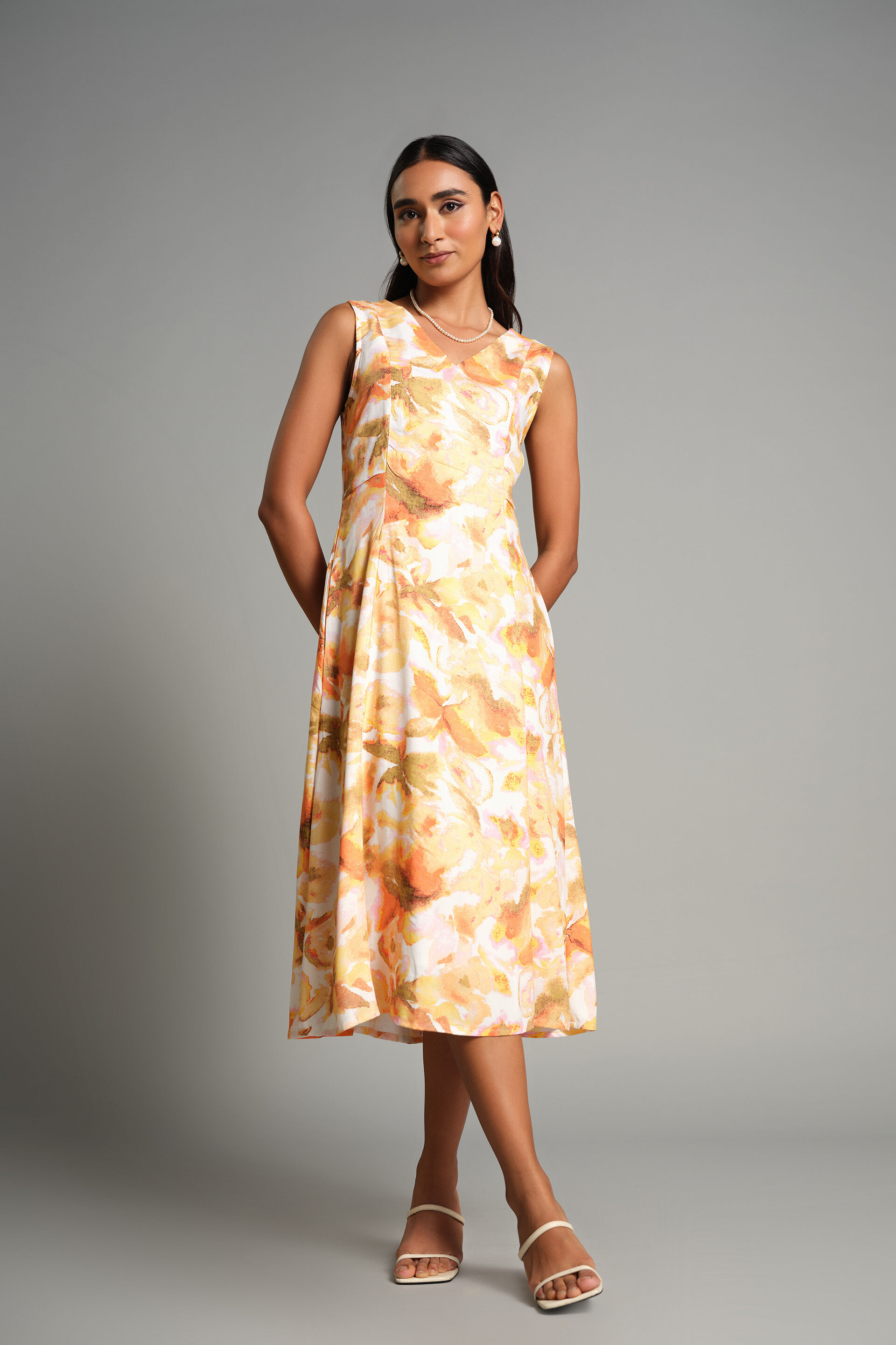 Rosid Dress, Orange, image 1